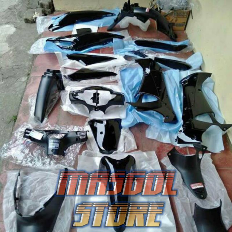 Cover Full Body Supra X 125 Lama / Supra X 125D Hitam
