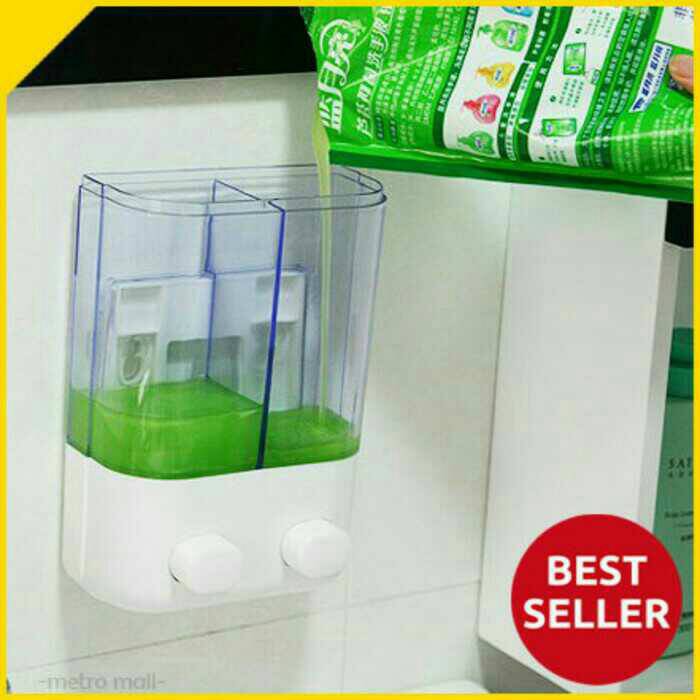 Dispenser Sabun 2 Tabung manual hand wash soap