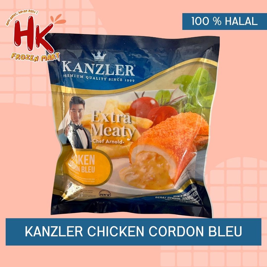 

Kanzler Chicken Cordon Bleu isi 2 (nugget ayam dengan isi keju lumer) / HK Frozen Mart