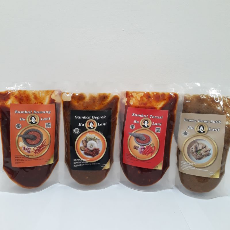 

Bu Lani Paket Sampler Sambal Bumbu 4 pouch x 250gr