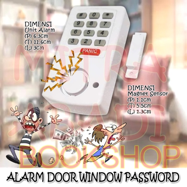 Alarm Pintu Jendela / Door Window with Password Home Security Alarm