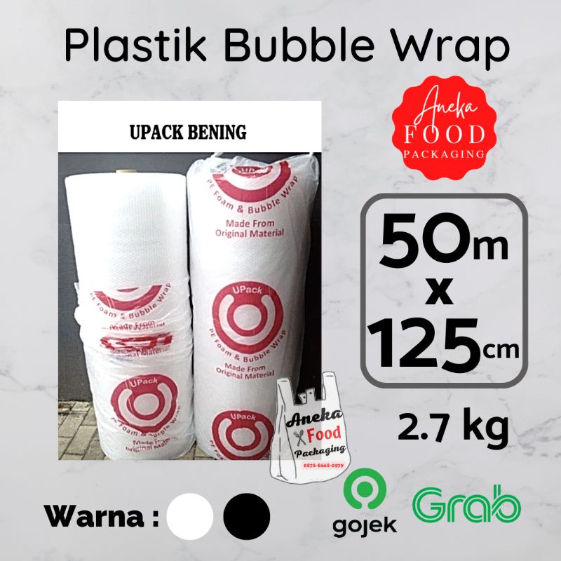 

GOJEK ONLY-Plastik bubble/buble wrap uk. 125cm x 50m