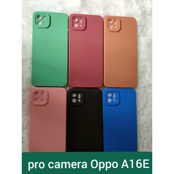 CASE TERBARU MACARON PRO CAMERA TIPE OPPO A16E