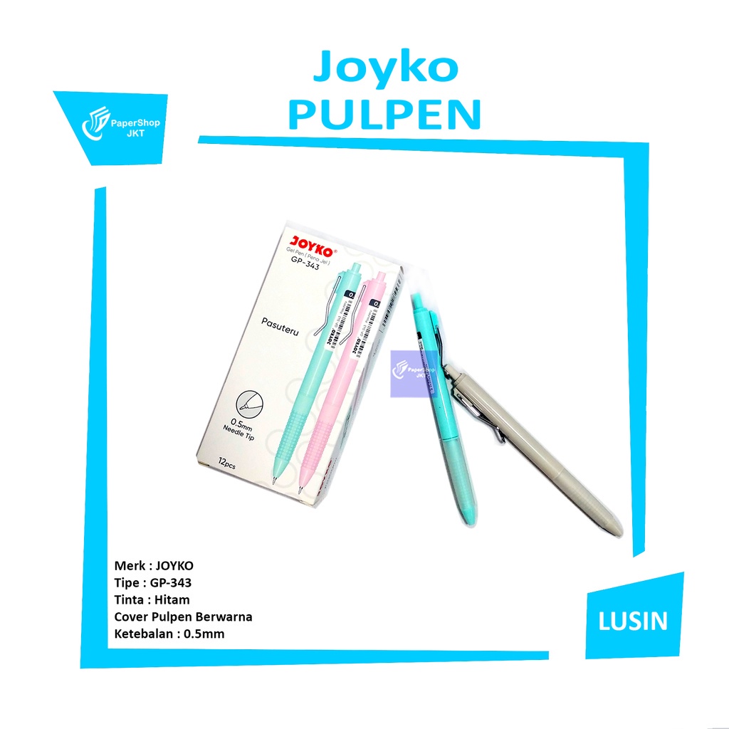 

JOYKO - Pena Gel GP 343 Pasuteru Hitam - Lusin