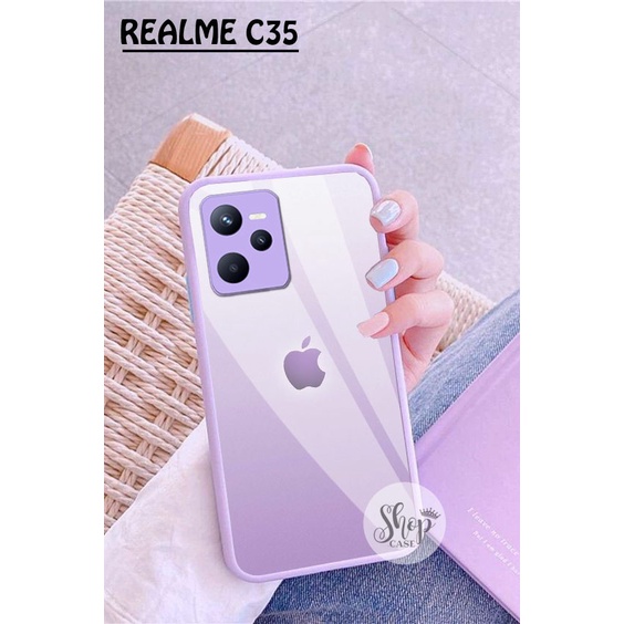 (SW) Softcase Kaca Ungu/Lilack Realme C35 Narzo 50A Prime softcase Realme C35 Narzo 50A Prime | casi