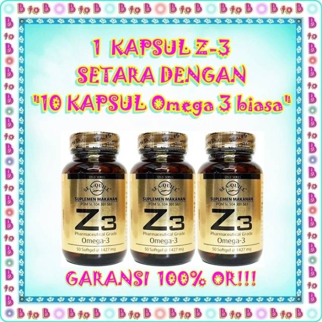 Sea Quill Z3 isi 50 - Grosir Sea Quill - Z3 - Omega 3 - Z 3 - Agen Sea Quill - Distributor Sea Quill