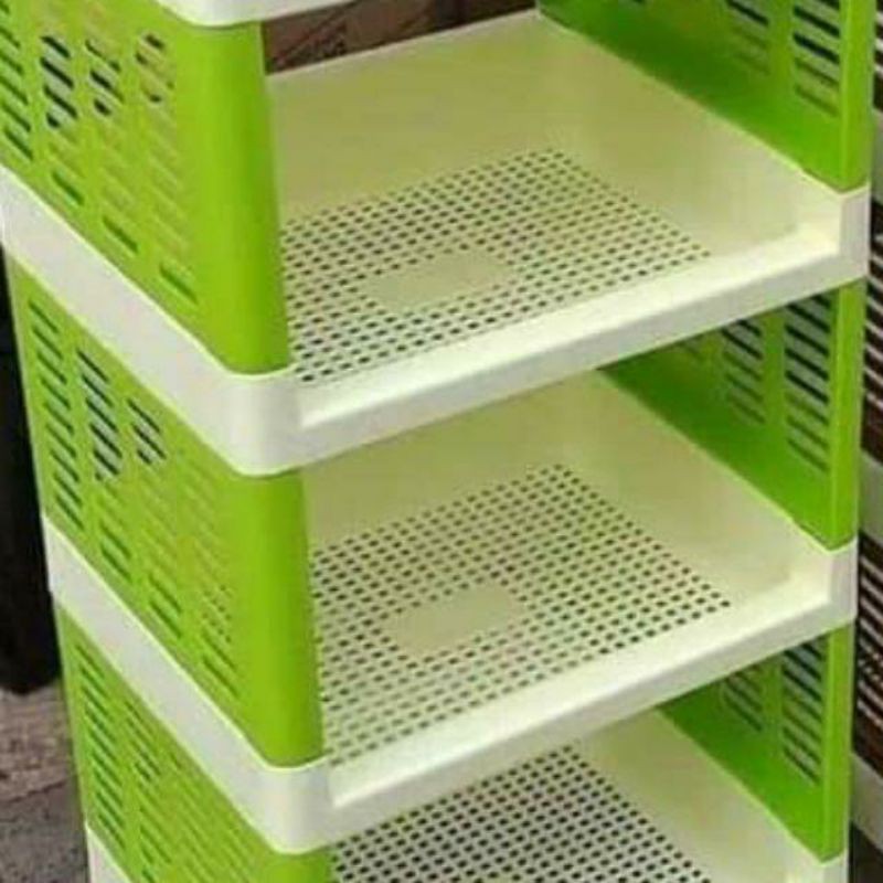 RAK PLASTIK SERBAGUNA / RAK YOYO 4 SUSUN / RAK PLASTIK 4 SUSUN