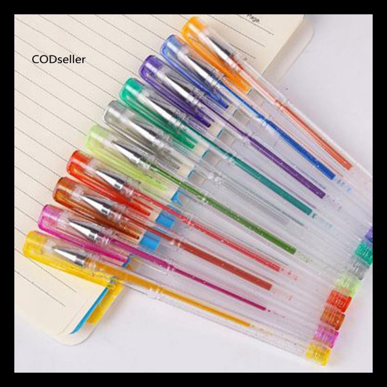 

Termurah Coss-10Pcs Pulpen Tinta Gel Glitter Untuk Melukis Menggambar