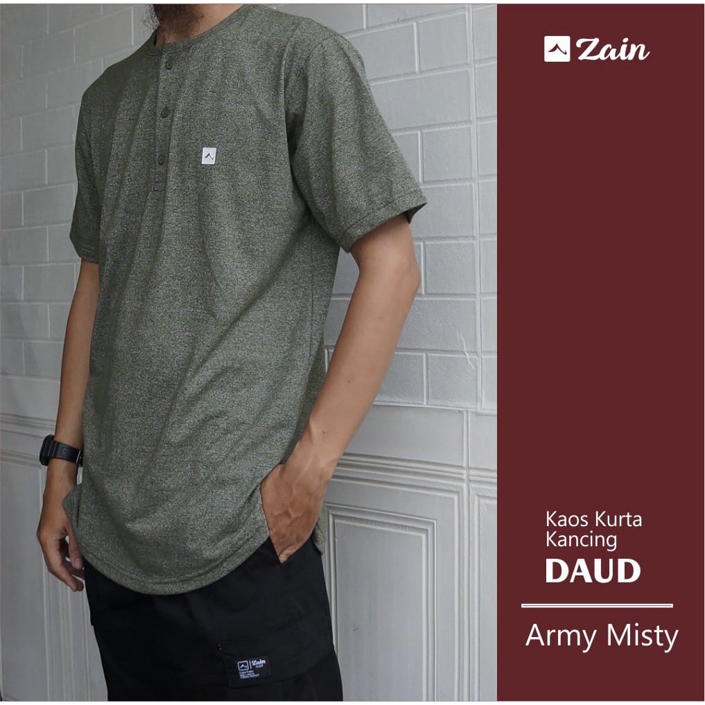 Kaos Kurta Daud Kancing By Zain Moslem Apparel