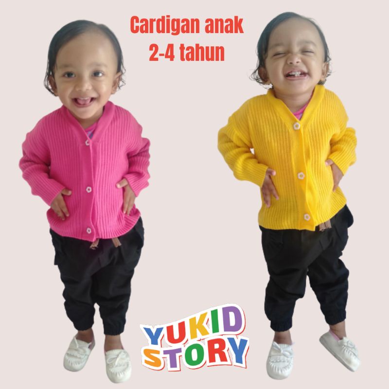 CARDIGAN RAJUT ANAK CARDIGAN ANAK SWEATER ANAK 1-4 TAHUN