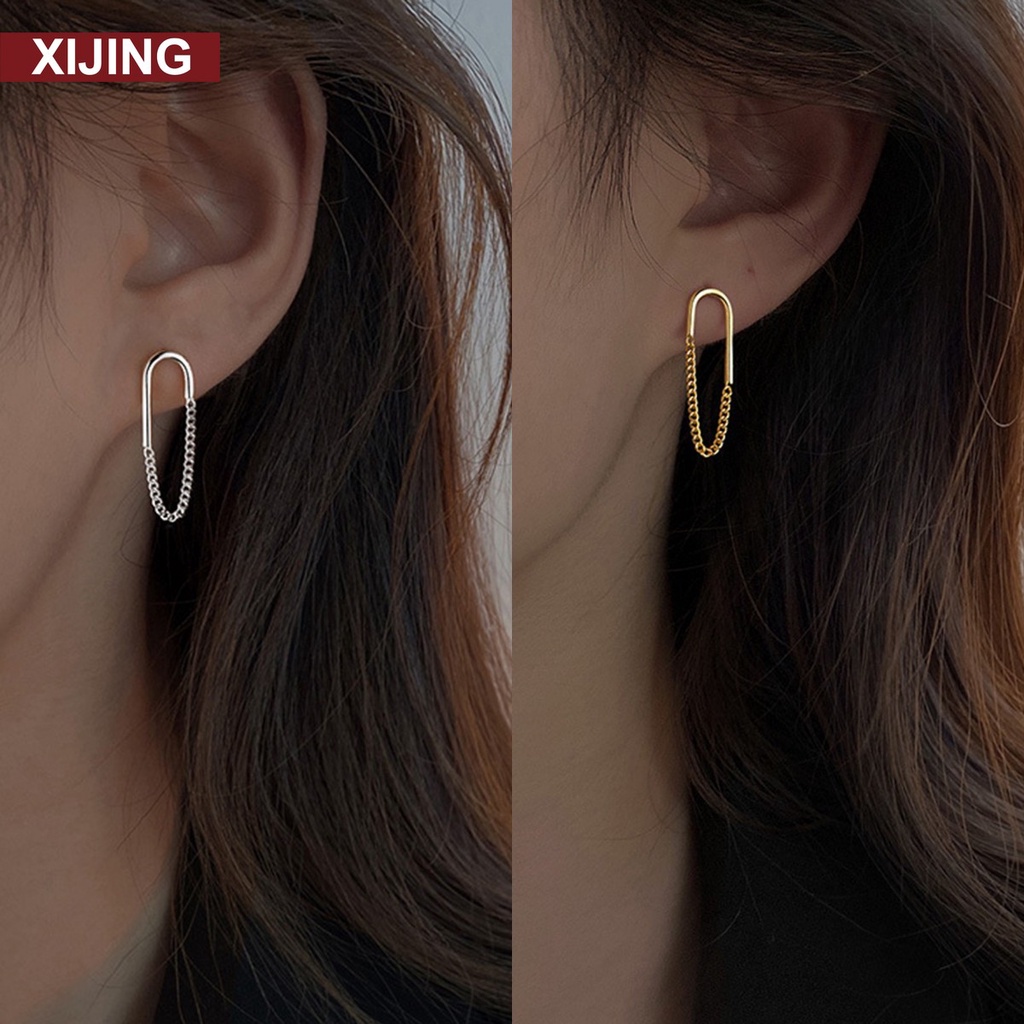 【COD Tangding】Anting Bentuk Bulat Model Simple Untuk Wanita