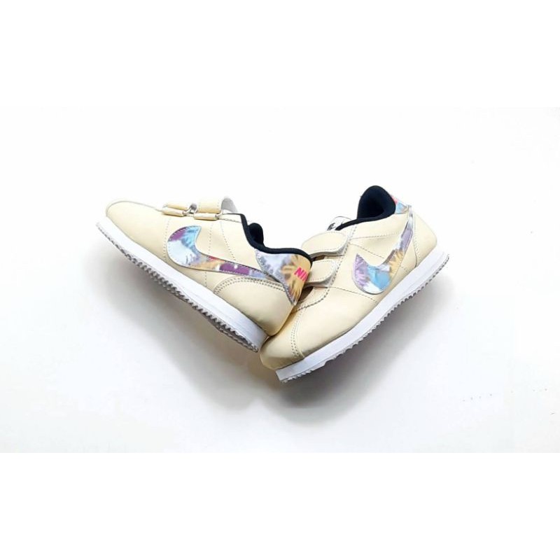 SEPATU KIDS UNISEX CORTEZ 72 VELCRO LEATHER CREAM