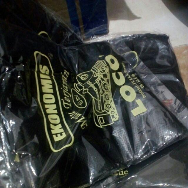 Kantong Plastik Kresek Loco Hitam Tipis Ekonomis 24 X 40 Cm