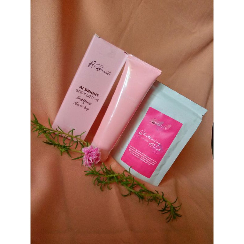 PAKET BODY BRIGHTENING/LOTION AIBEAUTY/AIBEAUTY/LOTION AIBEAUTY FREE MASKER/BUY 1 GET 1 FREE
