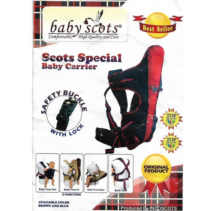 Promo !! SALE !! BABY SCOTS-GENDONGAN DEPAN 3IN1 GENDONGAN SPECIAL