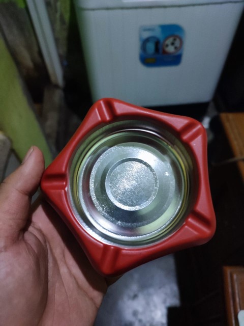 Asbak Rokok Bentuk Bintang/cigarette Ashtray Stainless Steel