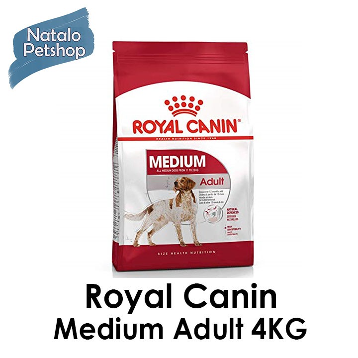 Royal Canin Medium Adult Dog Food 4KG / Makanan Anjing Sedang Dewasa