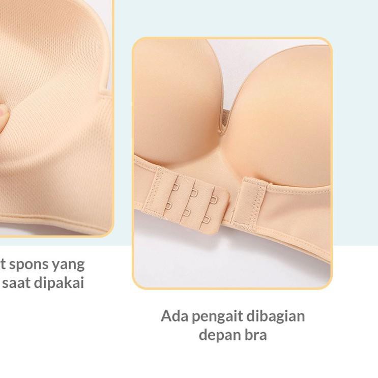 ♟ BIKINI MASTER - Margot Push Up Bra Tanpa Tali dan Tanpa Kawat Kualitas Import ➹