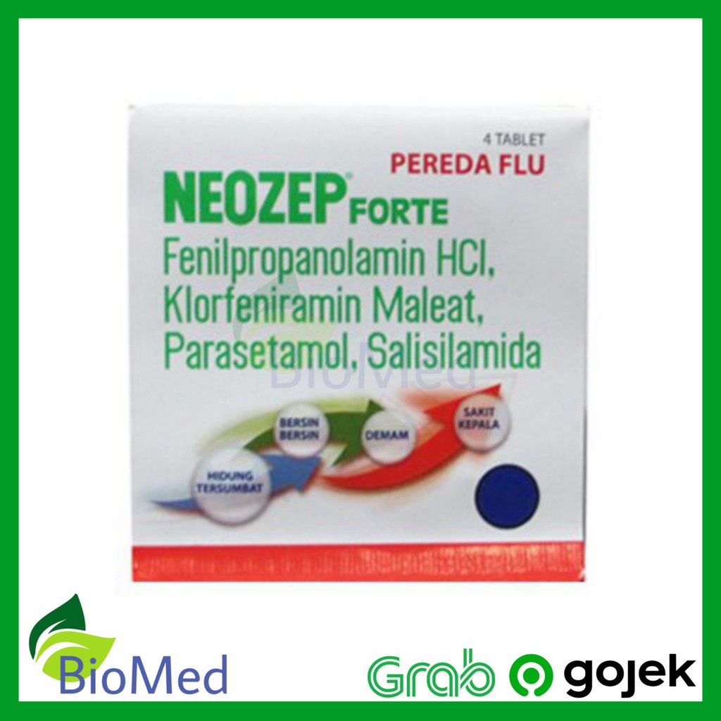 NEOZEP FORTE TABLET - Obat Pusing Flu Pilek Demam