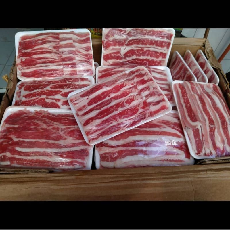 

beef slice fat mix