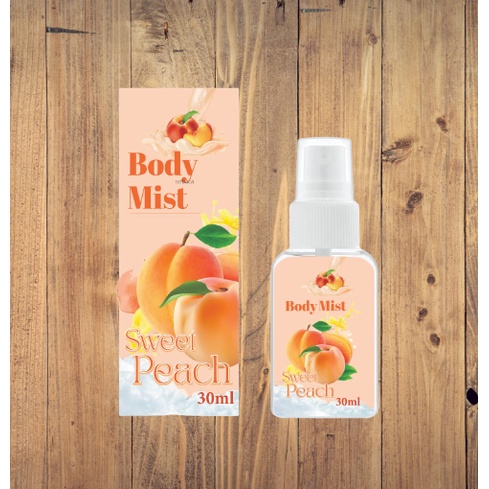 Kanzo - Parfum Body Mist Sweet Peach 30ml Premium / Parfum Peach 30ml Best Seller / Parfum Wanita Wangi Tahan Lama