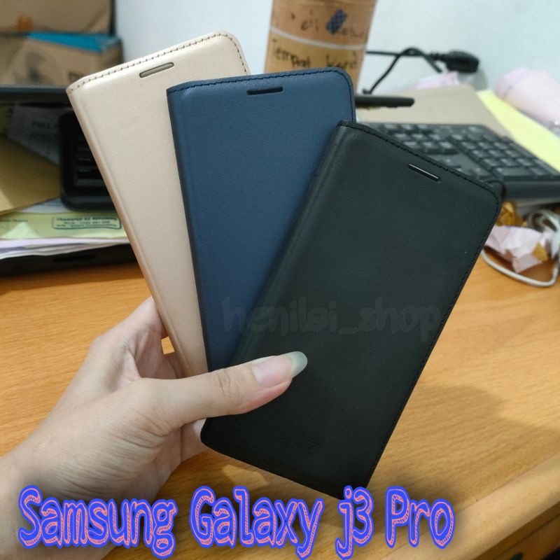 CASE SAMSUNG J3 PRO FLIP CASE GALAXY J3PRO COVER CASE SARUNG BUKU