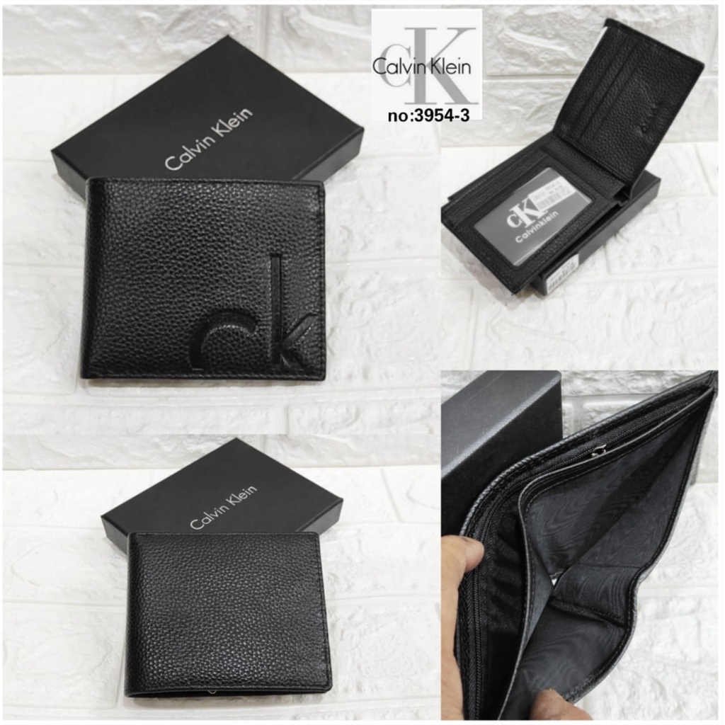 Dompet Pendek Pria Import Super Premium Dompet Lipat Pria Emboss Kulit Sapi Wallet Branded Leather Q