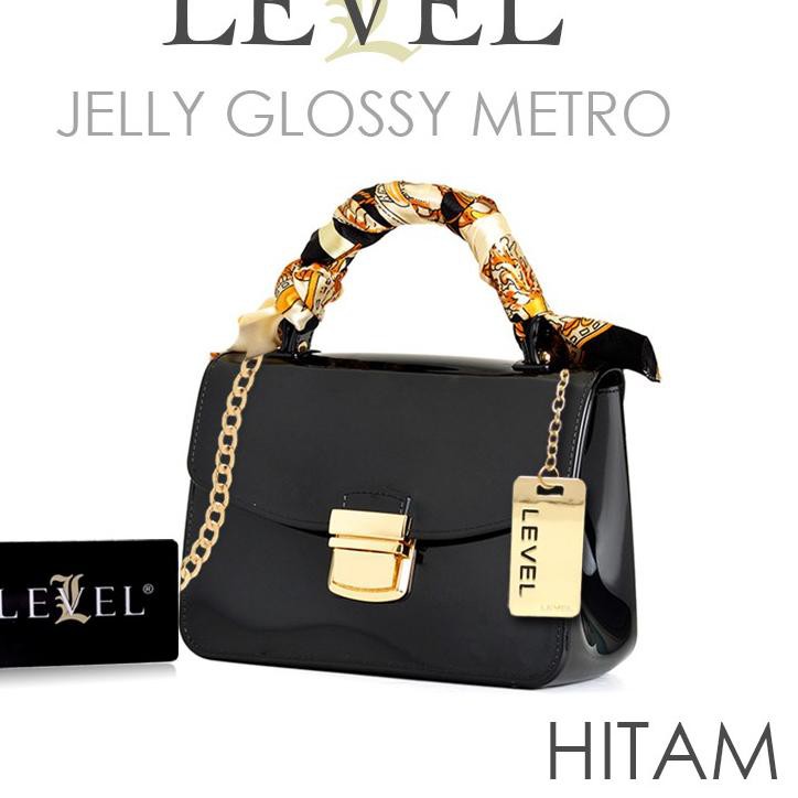 H1N HANDBAGKU TAS LEVEL JELLY GLOSSY METRO fashion wanita import batam   branded selempang terbaru