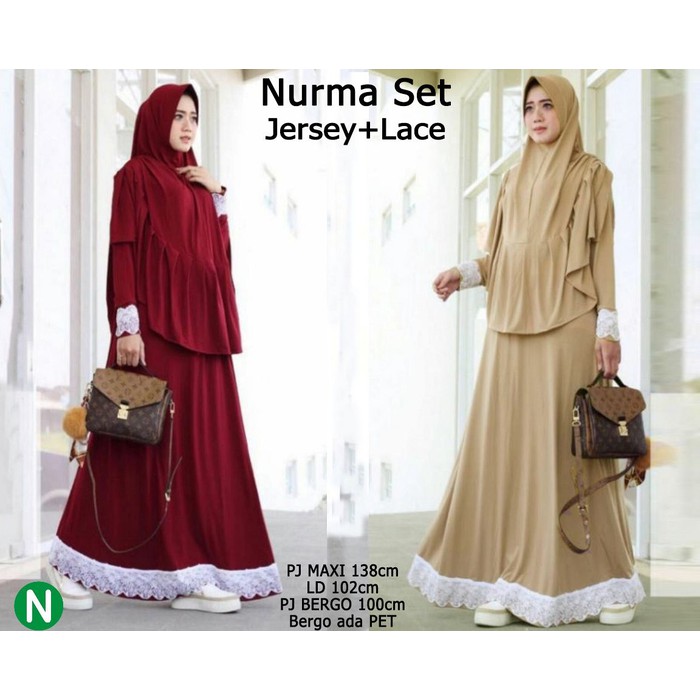 Gamis Syari Gamis Polos 8563 Nurma Set Gamis Muslim Baju Gamis Murah Baju Muslim Wanita Murah Shopee Indonesia