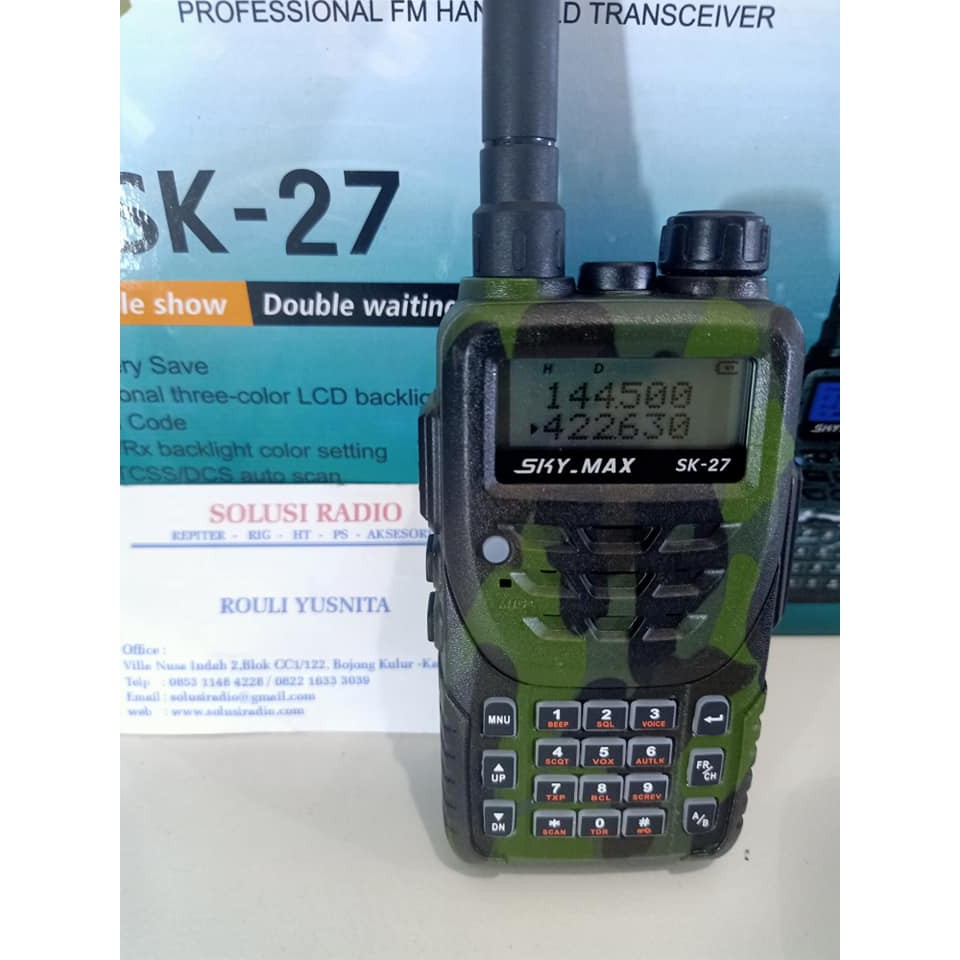 HT LORENG SKY MAX SK-27 DUAL BAND 5 WAT HT WATERPROOF SK 27