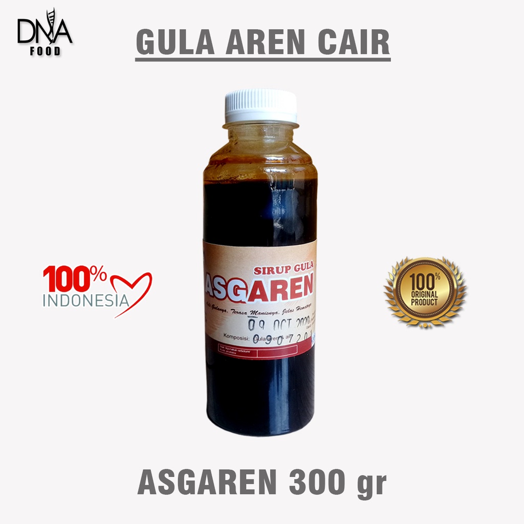 

GULA AREN CAIR 300 Gr || ASLI 100% ALAMI TANPA BAHAN PENGAWET