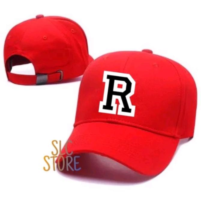 Hari Ini Topi Baseball Snapback Premium Inisial Huruf R Custom A9 - Merah Bergaransi
