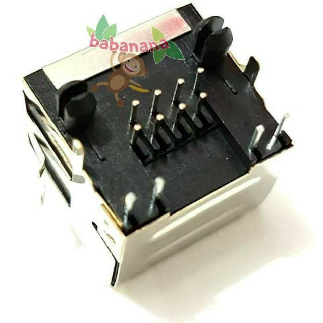 Konektor RJ45 Female 8P8C PCB 8 Pin LAN with LED socket connector