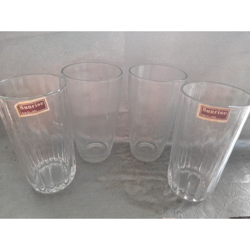 PROMO CUCI GUDANG  Gelas Panjang Beling Polos (dijual satuan)