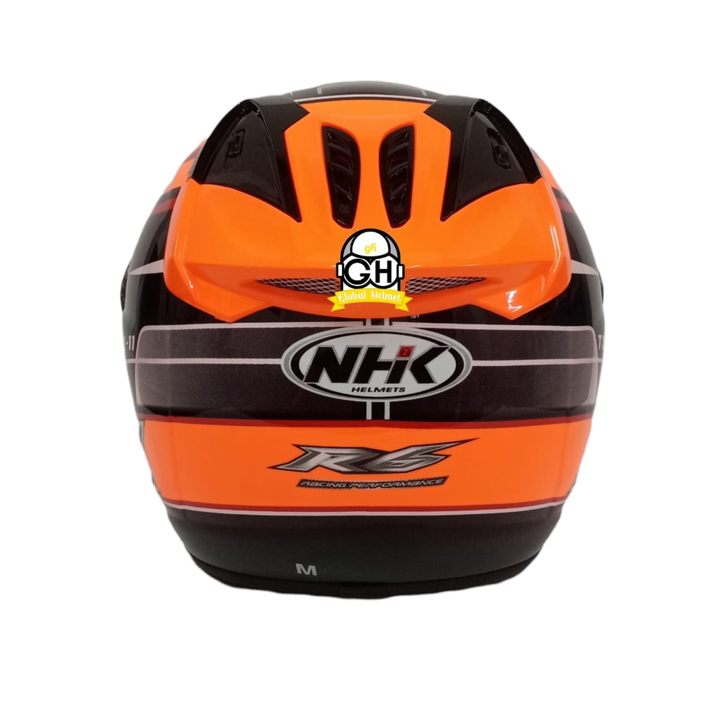 HELM NHK R6 TX 11 ORANGE FLO NHK R-6 MOTIF  TX-11 ORANGE FLOURECENT