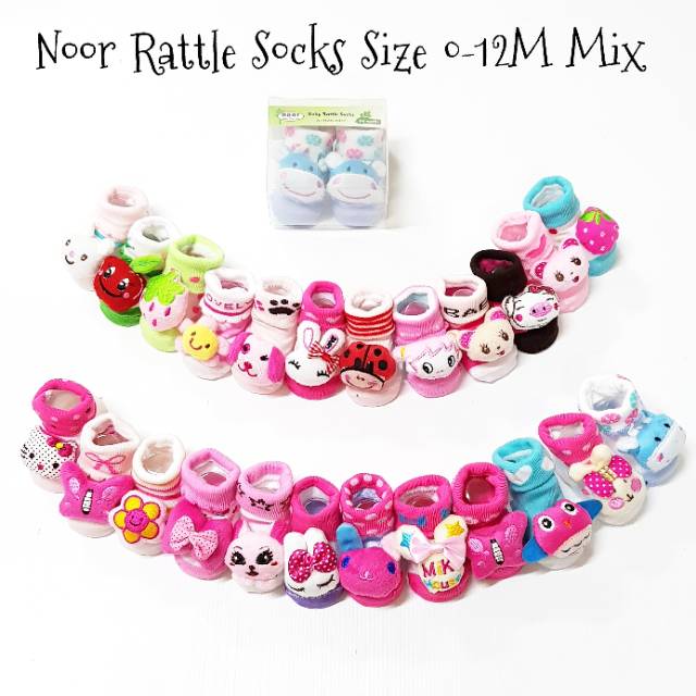 Noor Rattle Socks/Kaos Kaki Rattle Bayi