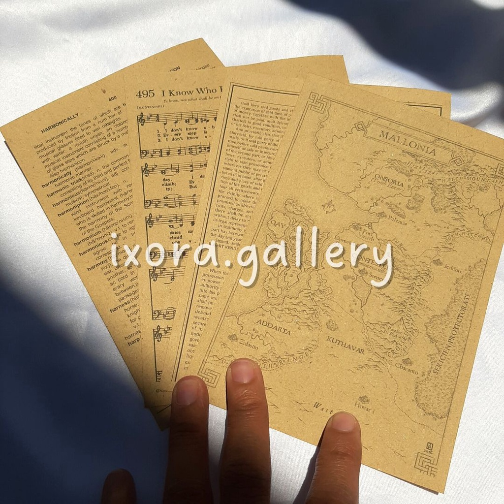 KERTAS JADUL/ VINTAGE PAPER/ KERTAS VINTAGE/ ALAS FOTO