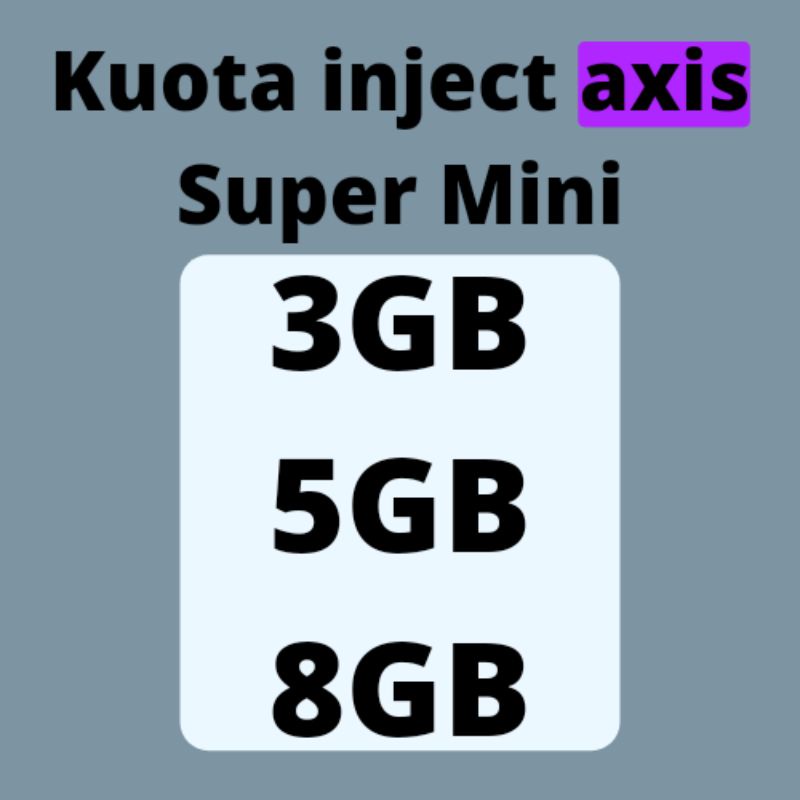 Kuota Axis super mini Inject Murah