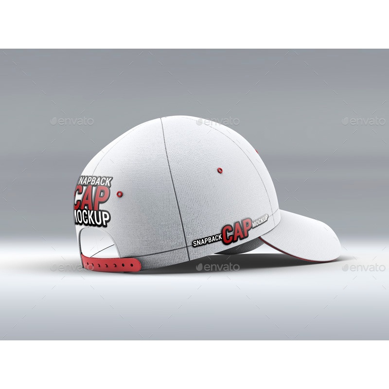 Snapback Baseball Cap Mockup - Photoshop