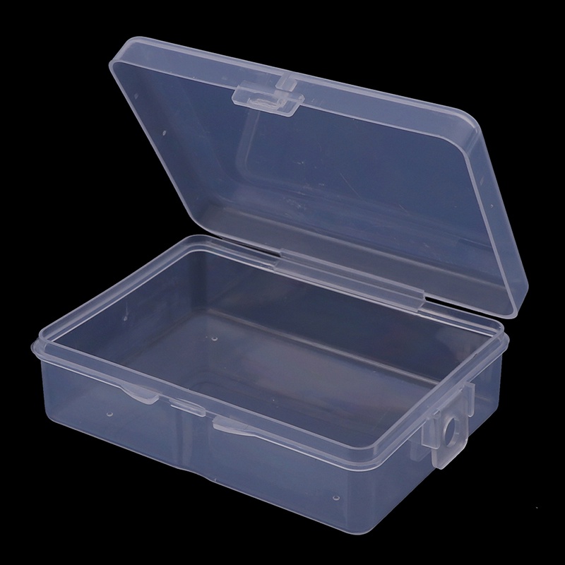 Kotak Tempat Menyimpan Barang Model Transparan Serba Guna Bahan Plastik, 9cmx6.5cm X 3cm