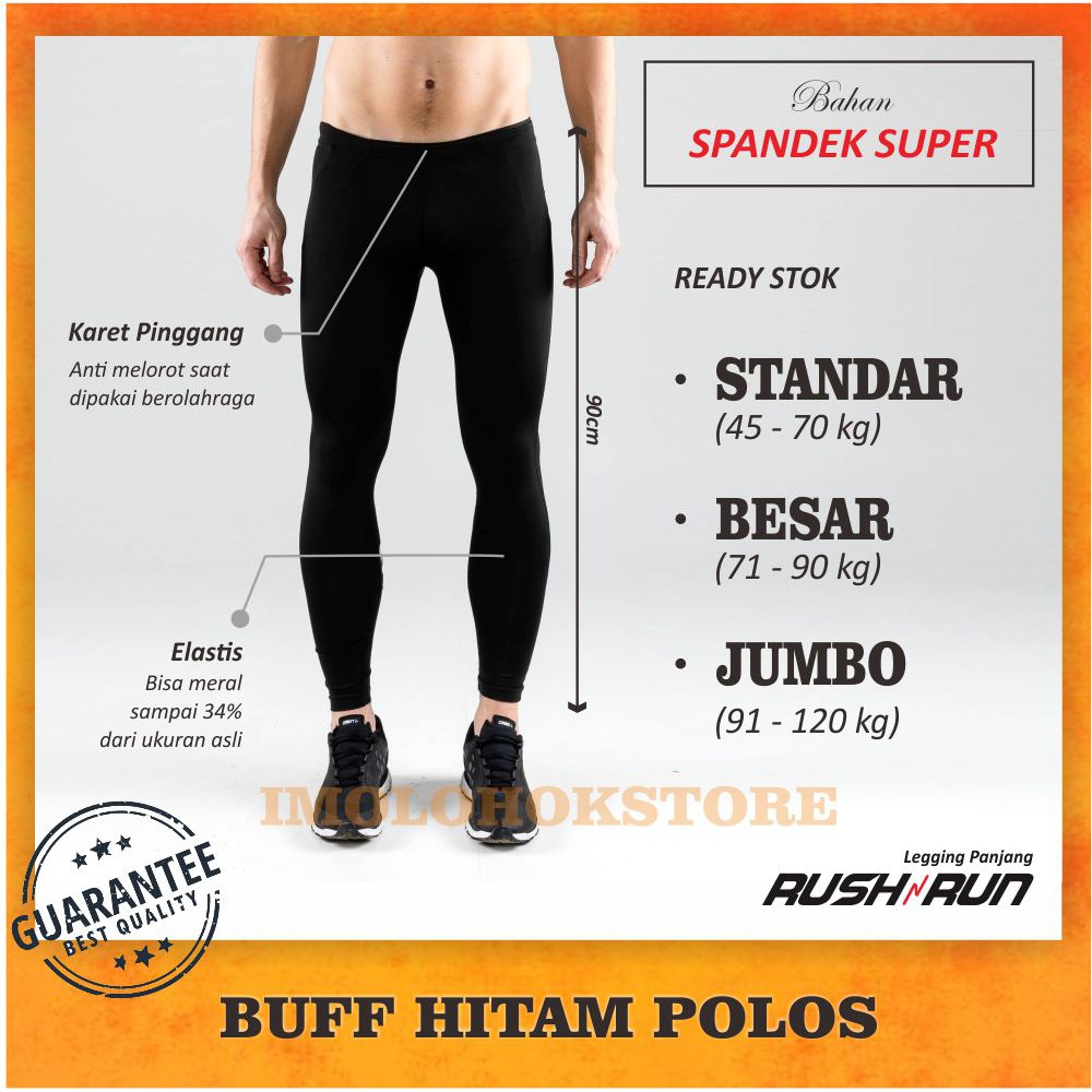 LEGGING SPORT LEGING OLAHRAGA PRIA WANITA LEJING PANJANG OUTDOOR JUMBO SENAM LARI YOGA BASKET VOLLY