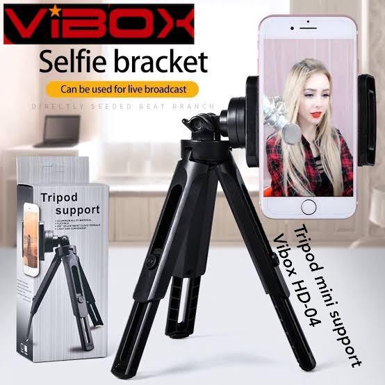 TRIPOD MINI SUPPORT FOR SMART PHONE DAN RING LIGHT VIBOX HD04 &amp; HD30