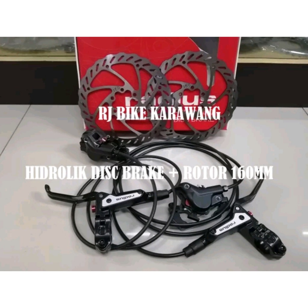 Rem Hidrolik Disc Brake Hidrolic Radius Plus Rotor 160 mm