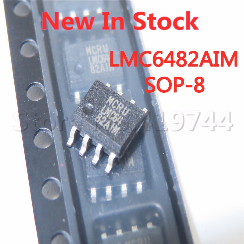 5pcs IC LMC6482AIM LMC6482 LMC6482AIMX SMD SOP-8 CMOS dual channel