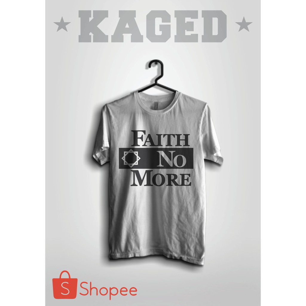 Kaos Band Faith No More 3, #Putih/White Kaos Faith No More, Kaos Band, Kaos Musik
