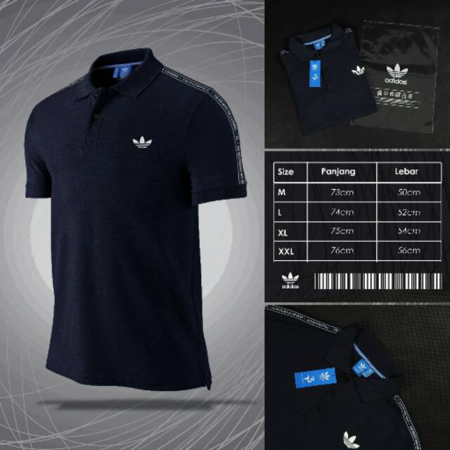 POLO LOGO SABLON POLO SHIRT ADS NMD STRIPED/KAOS POLO/KAOS KEREN/KAOS CASUAL/KAOS MURAH/KAOS BAGUS/K