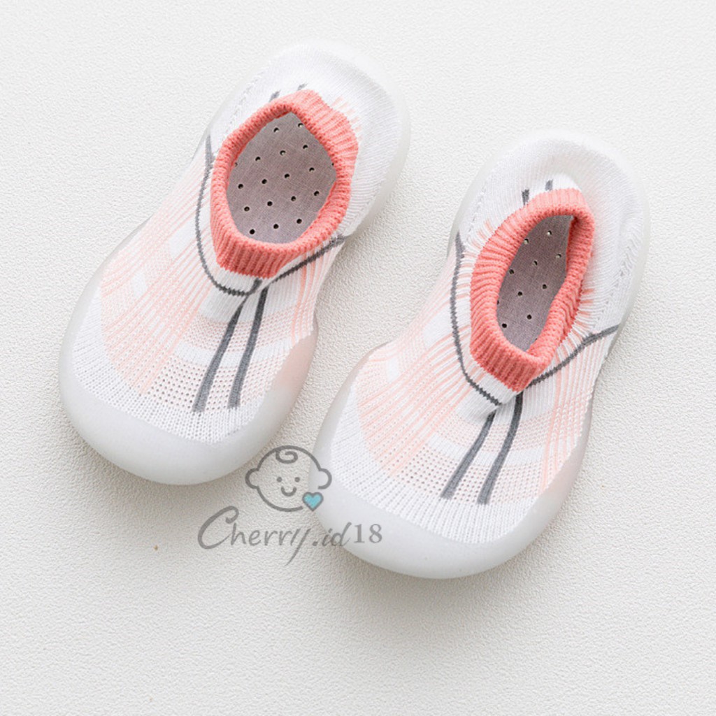 Cherry COD Sepatu Bayi &amp; Anak / Kaos Kaki Bayi Prewalker Bahan Anti Selip WZ05