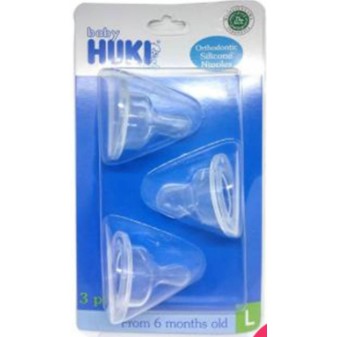 Huki Dot Orthodontic / Dot huki / Nipple Huki / Dot Gepeng ukuran S, M dan L isi 3