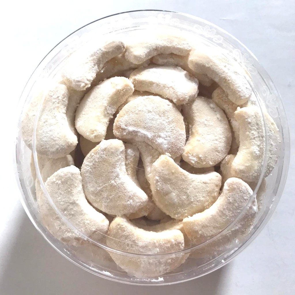 

Kue Salju bulan sabit snow white cookies 400gr untuk acara pesta