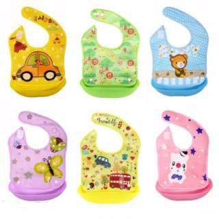 HIPPO LAND BIB / SLABBER SILIKON PLASTIK / CELEMEK MAKAN BAYI ANTI AIR / SLABBER SILIKON BAYI 2